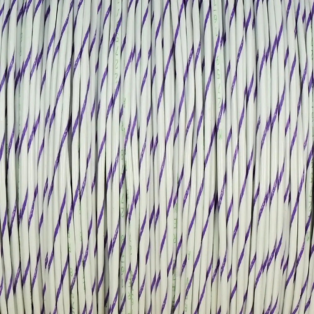 M22759/16-18-97 White/Violet Wire Tefzel 18 AWG