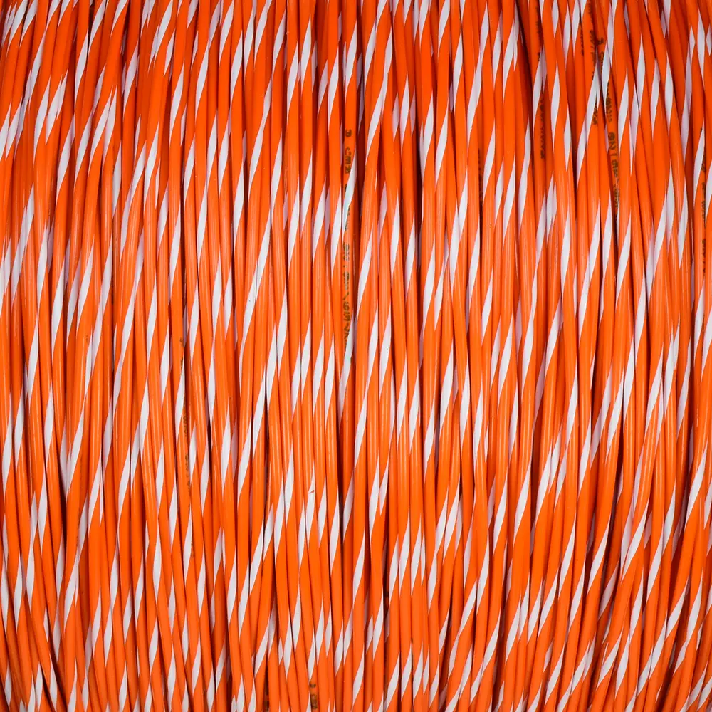 M22759/16-20-39 Orange/White Wire Tefzel 20 AWG