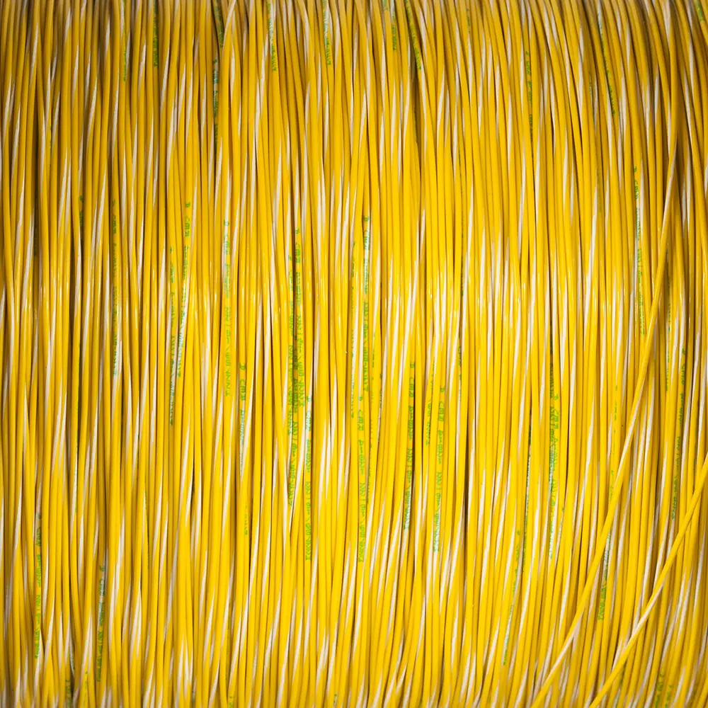 M22759/16-22-49 Yellow/White Wire Tefzel 22 AWG