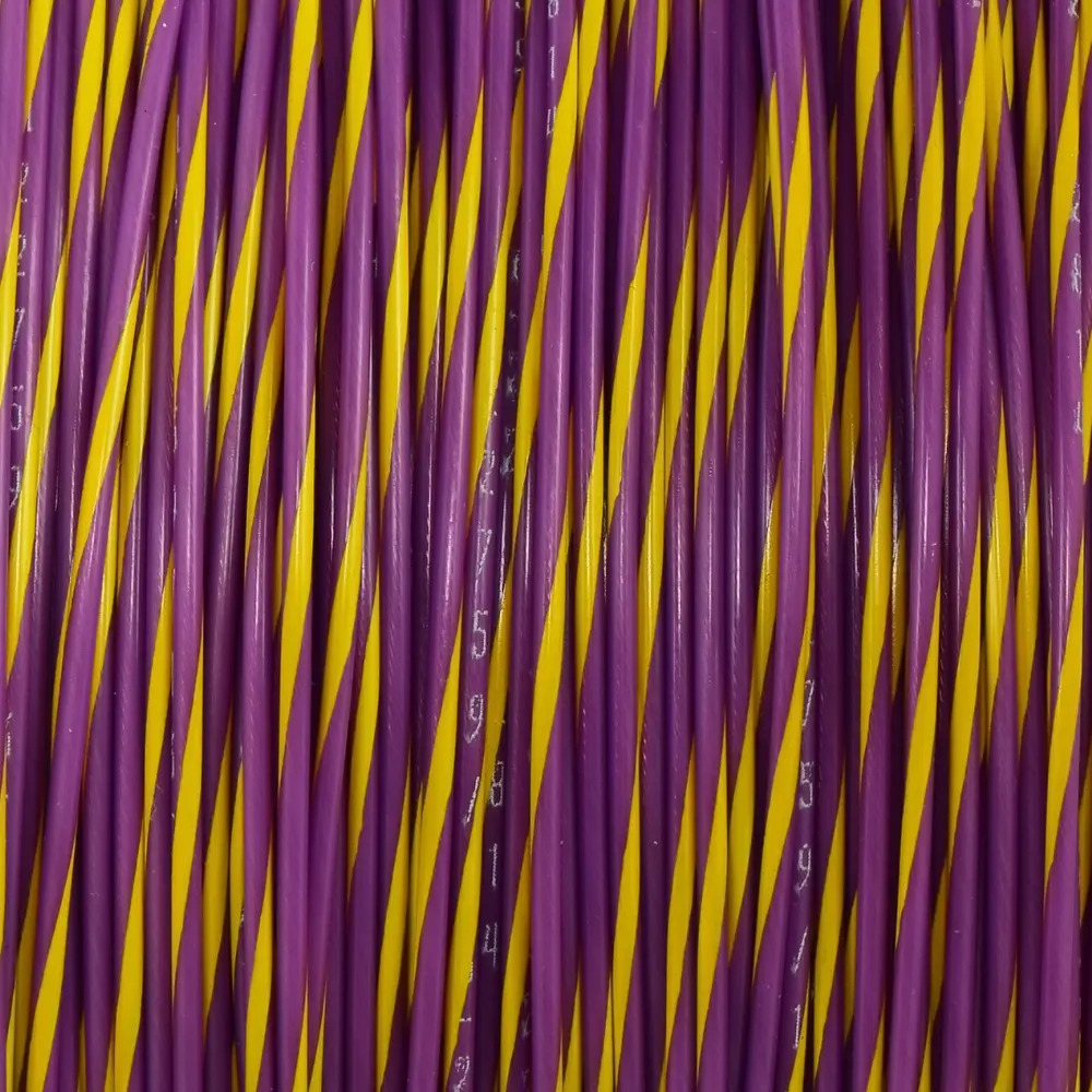 M22759/16-22-74 Violet/Yellow Wire Tefzel 22 AWG
