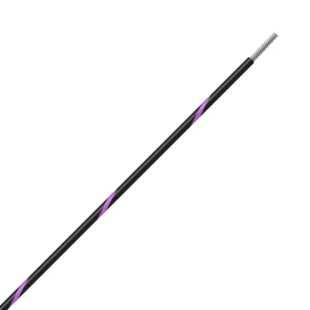 Black/Violet Wire Tefzel 8 AWG - M22759/16-8-07