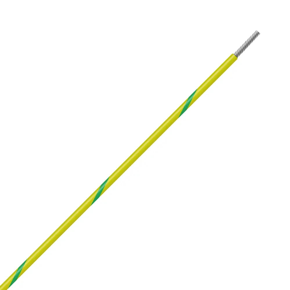 Yellow/Green Wire Tefzel 14 AWG - M22759/32-14-45