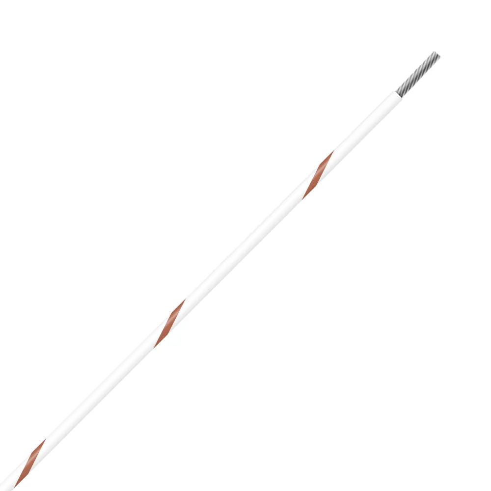 White/Brown Wire Tefzel 16 AWG - M22759/32-16-91