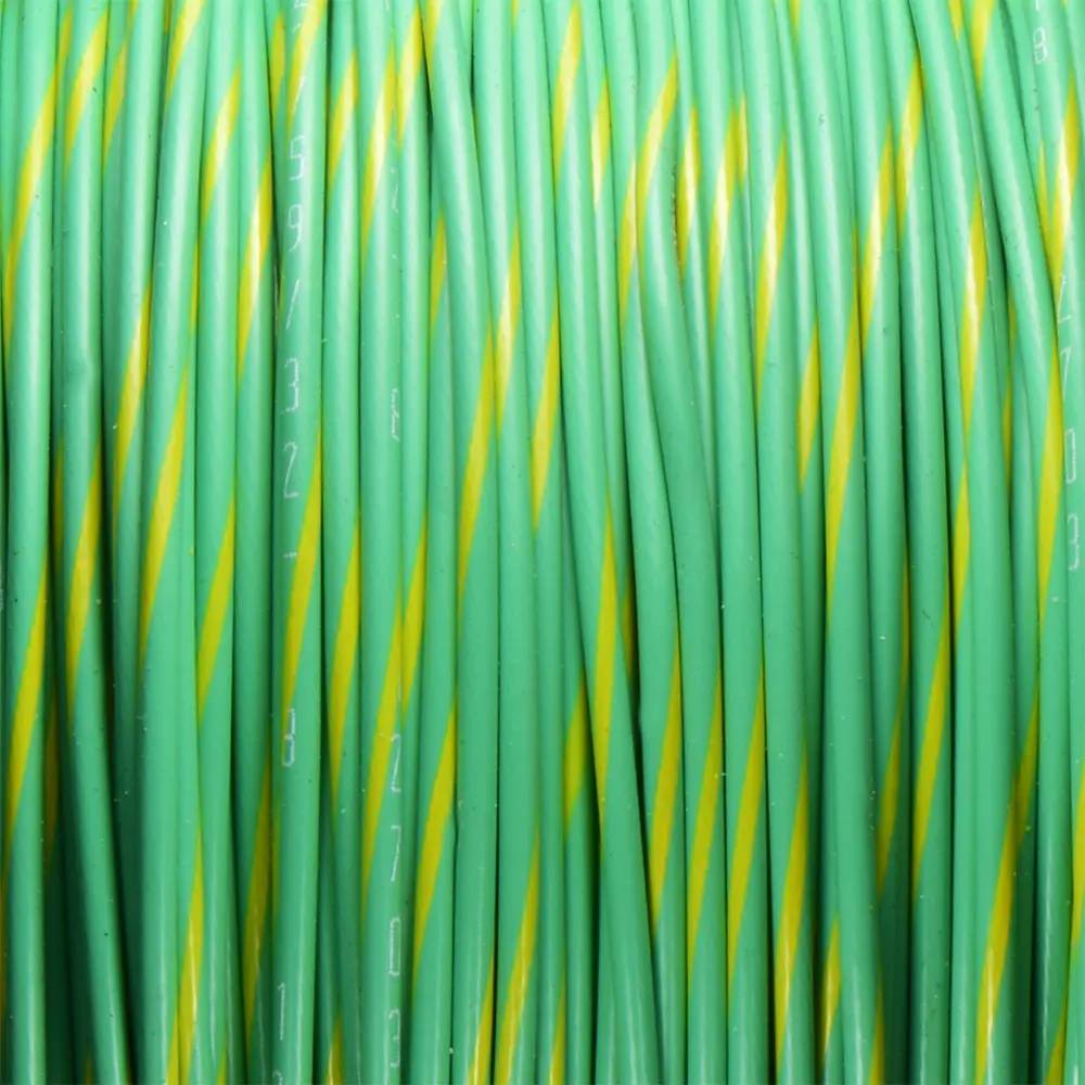 Green/YELLOWWIRE Tefzel 18 AWG - M22759/32-18-54