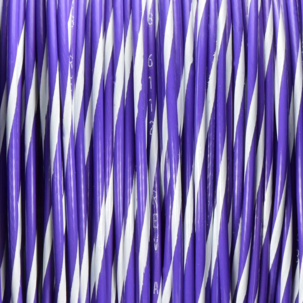 Violet/White Wire Tefzel 18 AWG - M22759/32-18-79