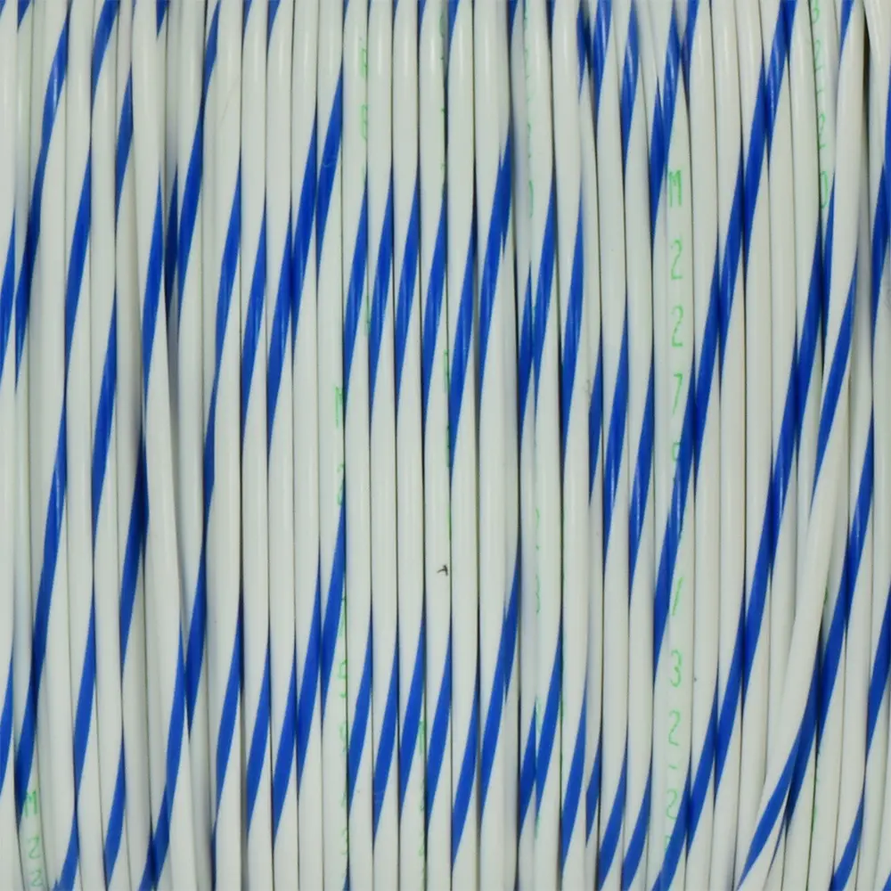 White/Blue Wire Tefzel 20 AWG - M22759/32-20-96