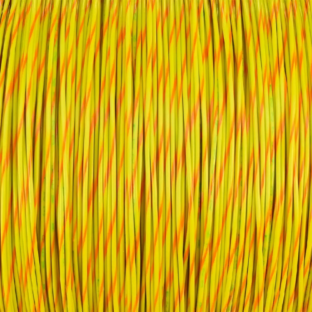 Yellow/Orange Wire Tefzel 22 AWG - M22759/32-22-43
