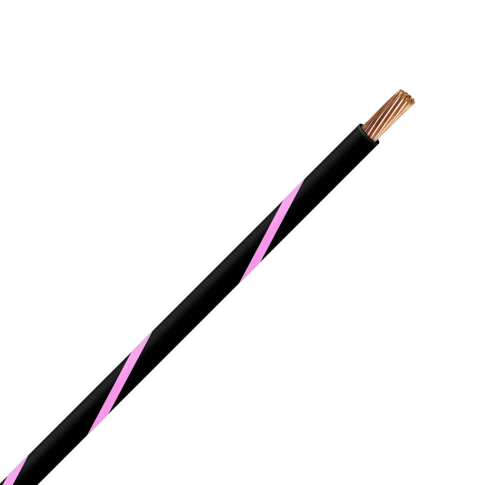 TXL 12 Black/Pink Striped Wire - TXL-12-0P