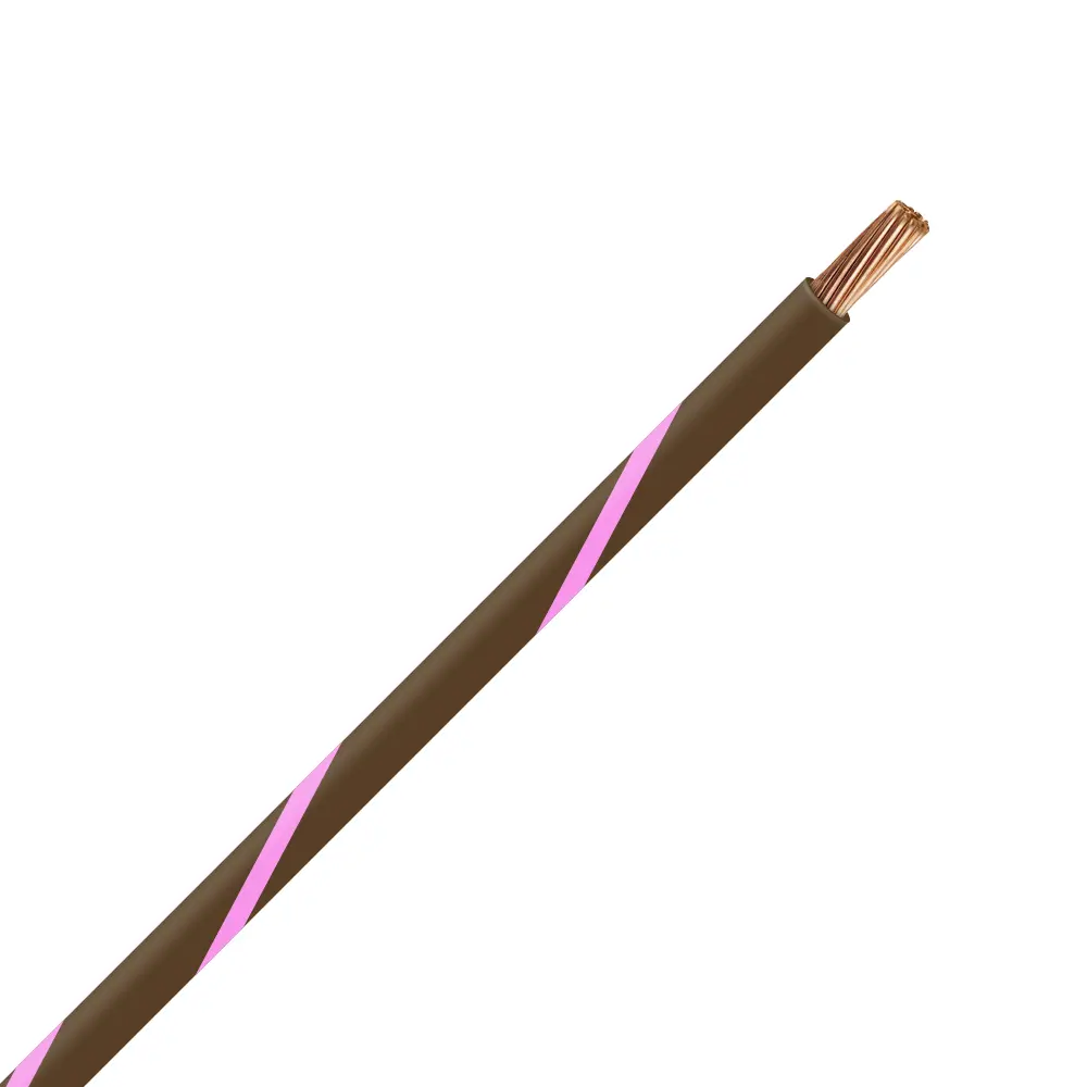 TXL 14 Brown/Pink Striped Wire - TXL-14-1P