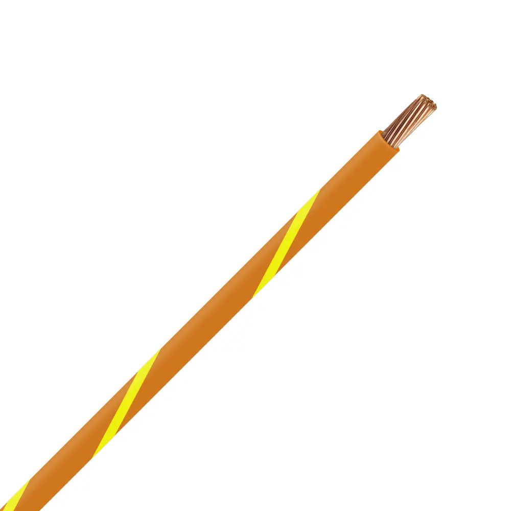 TXL 14 Orange/Yellow Striped Wire - TXL-14-34