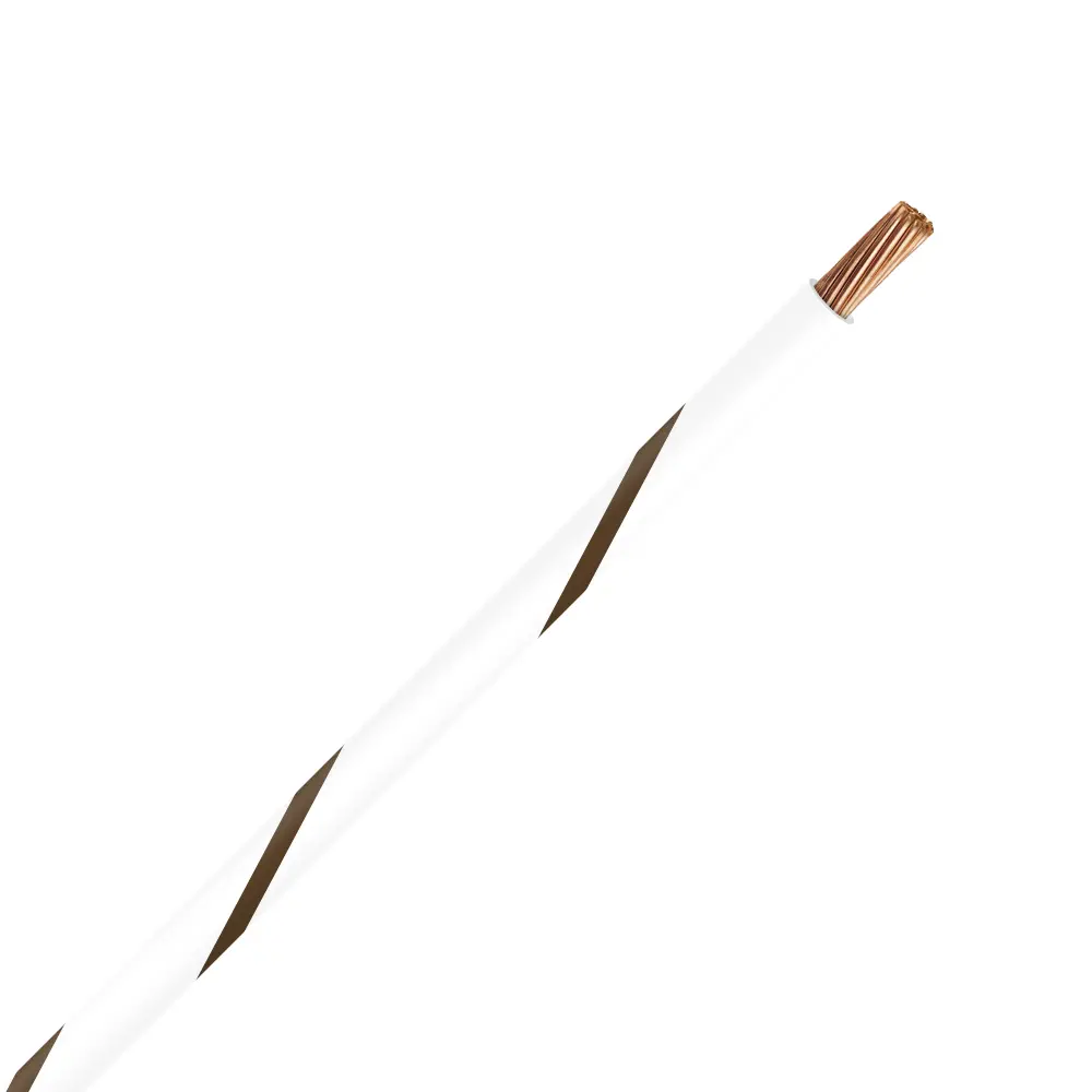 TXL 14 White/Brown Striped Wire - TXL-14-91