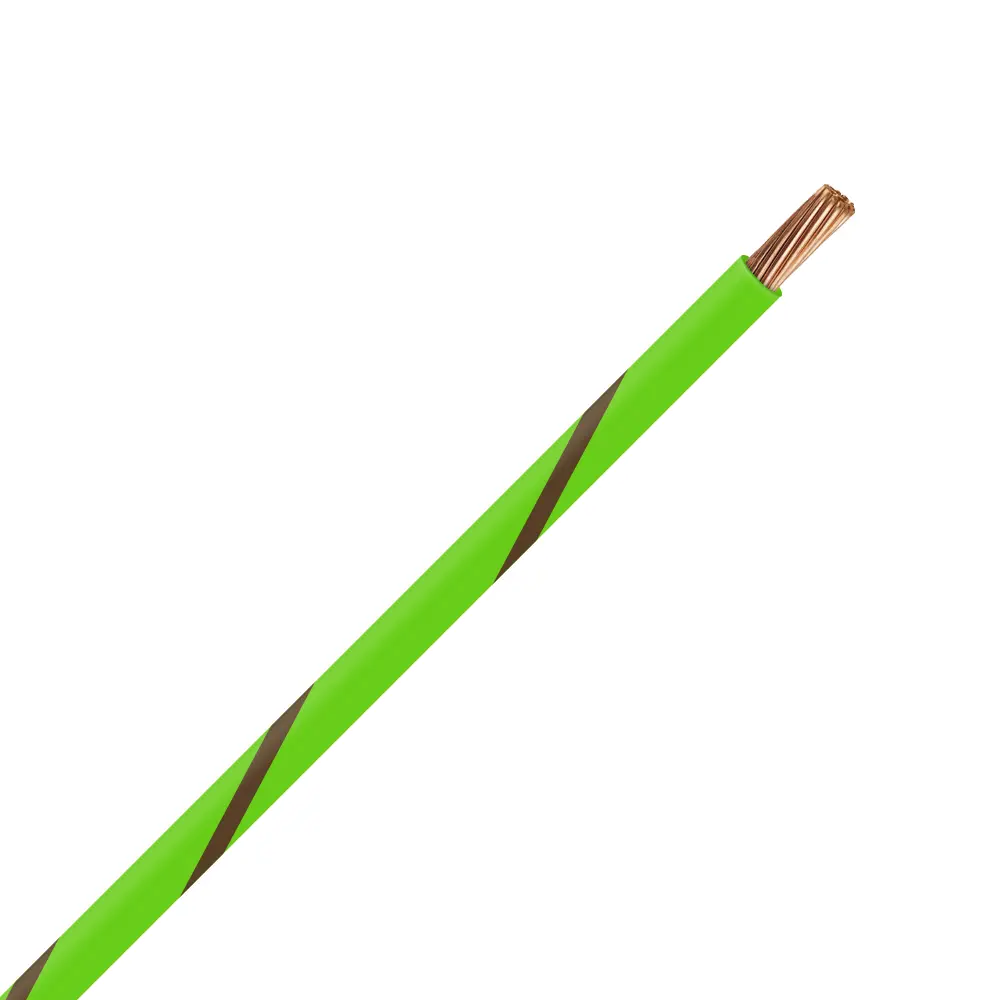 TXL 16 Light Green/Brown Striped Wire - TXL-16-LG1