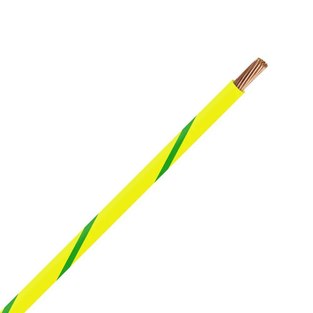 TXL 18 Yellow/Green Striped Wire - TXL-18-45