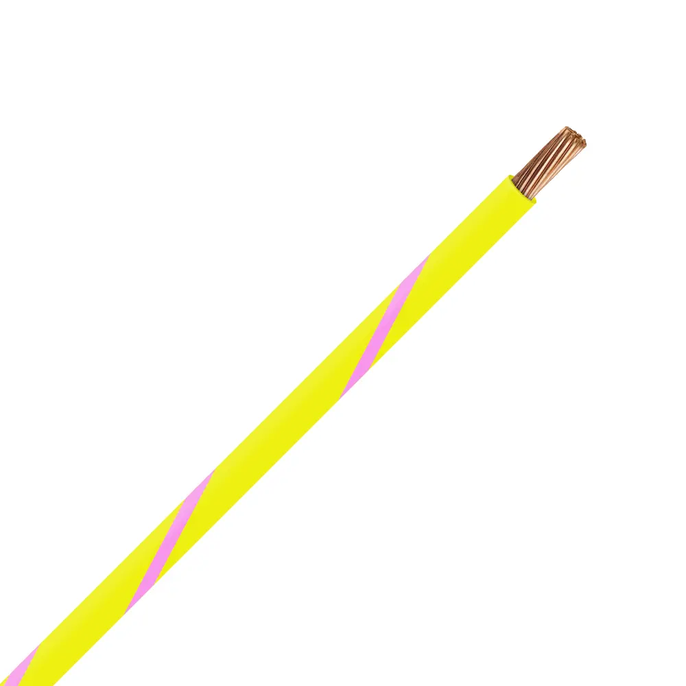 TXL 18 Yellow/Pink Striped Wire - TXL-18-4P