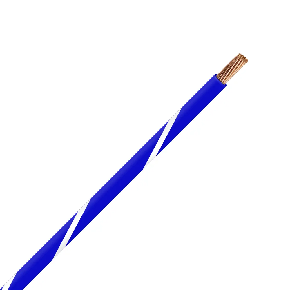 TXL 18 Blue/White Striped Wire - TXL-18-69