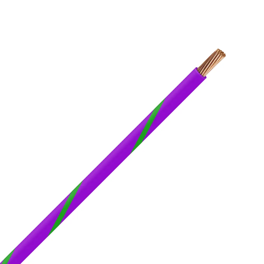 TXL 18 Purple/Green Striped Wire - TXL-18-75