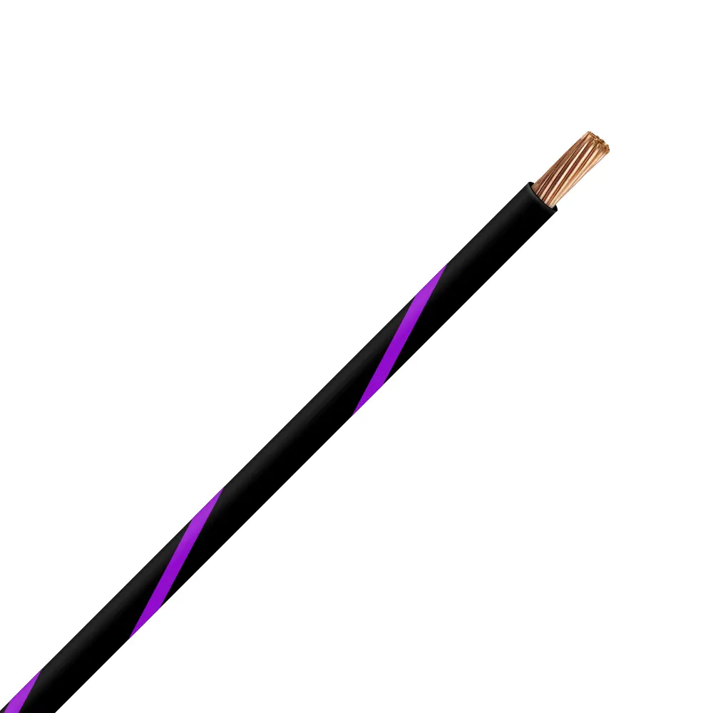 TXL 20 Black/Purple Striped Wire - TXL-20-07