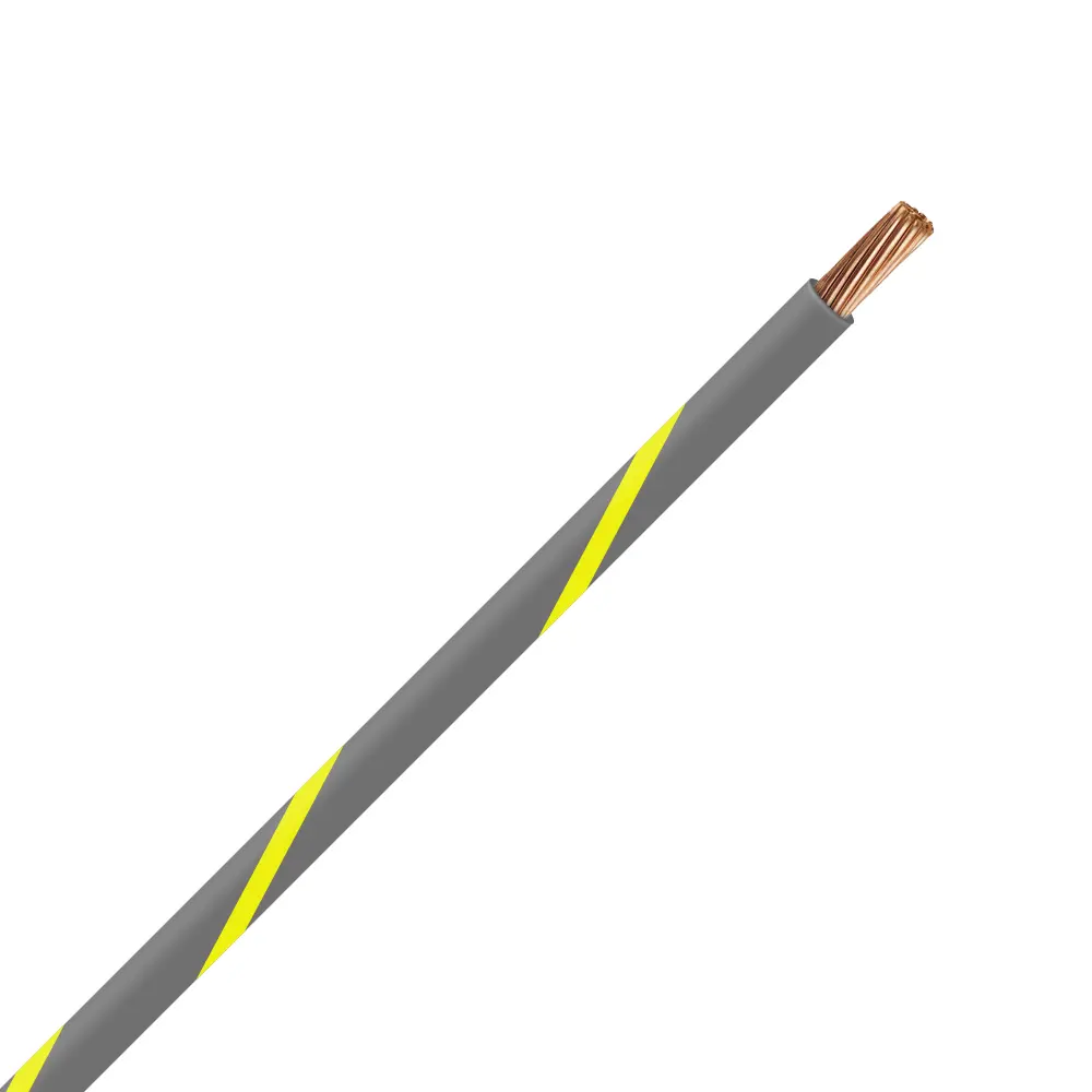 TXL 20 Gray/Yellow Striped Wire - TXL-20-84