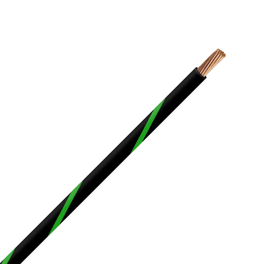 TXL 22 Black/Green Striped Wire - TXL-22-05