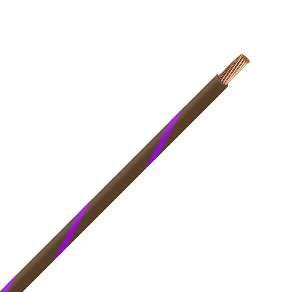TXL 22 Brown/Purple Striped Wire - TXL-22-17
