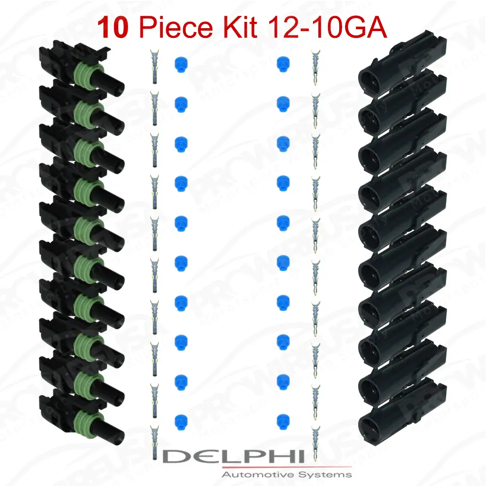 Weather-Pack 1 Way 12-10 Ga 10 PCKit - WP1-12-10-10PC