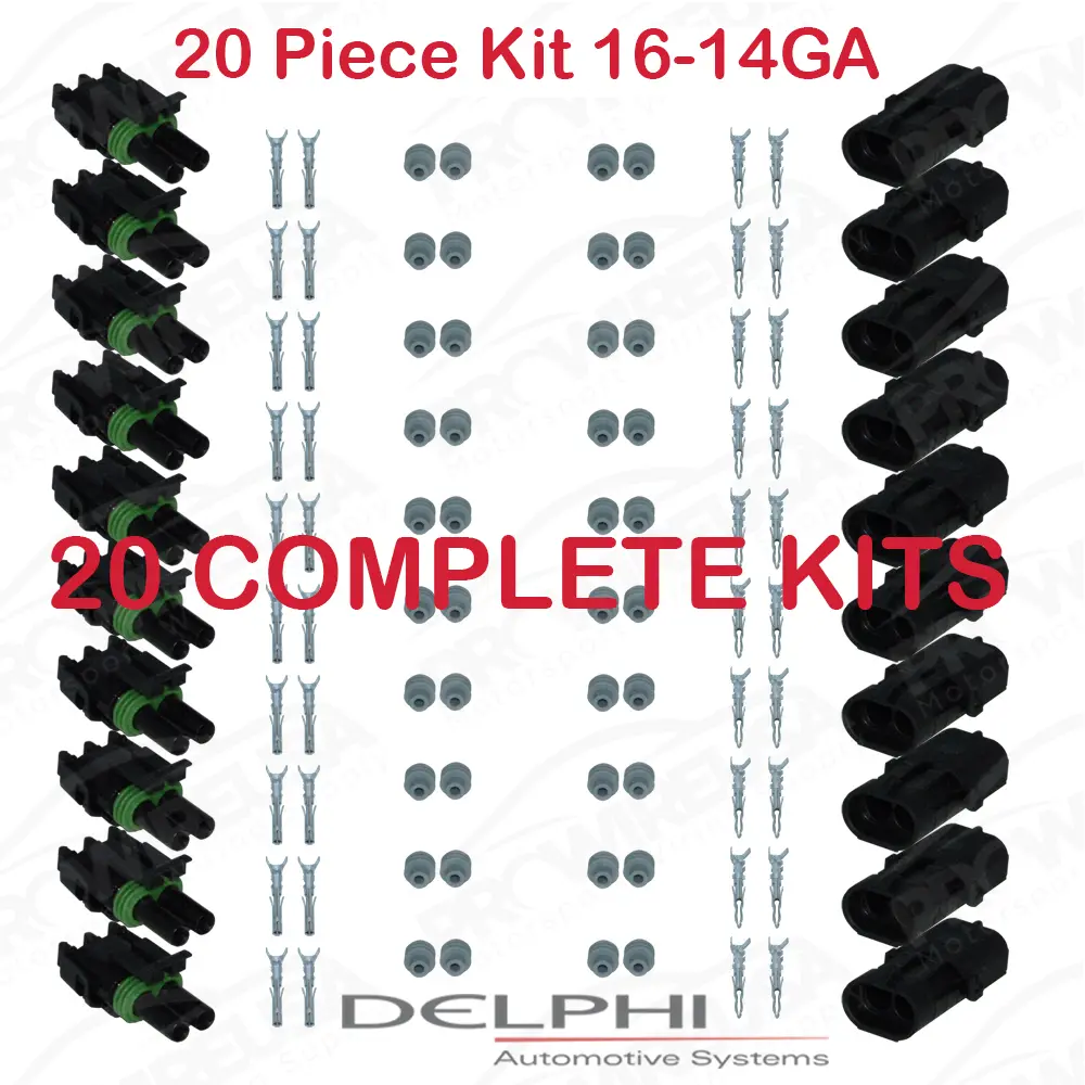 Weather-Pack 2 Way 12-10 Ga 20 PCKit - WP2-16-14-20PC