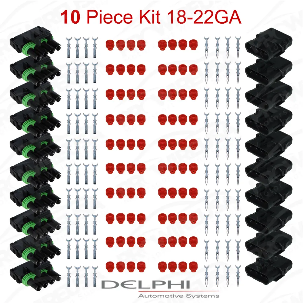 Weather-Pack 4 Way 18-22 Ga 10 PCKit - WP4-18-22-10PC