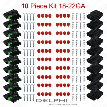 Weather-Pack 4 Way 18-22 Ga 10 PCKit - WP4-18-22-10PC