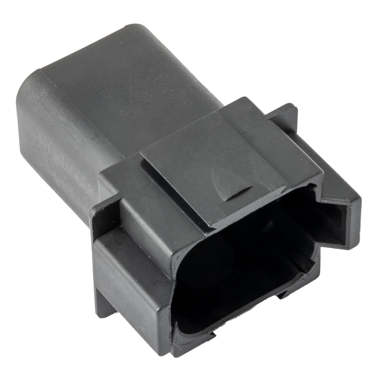 DT 8 Way RECEPTACLE- B- KEYWAY -Black - DT04-08PB, image 1 of 2
