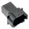 DT 8 Way RECEPTACLE- B- KEYWAY -Black - DT04-08PB, image 1 of 2