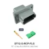 DT 12 Way Flanged Kit Solid Gold 16-14 Recep - DT12-G-RCP-FLG