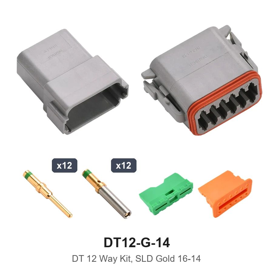 DT 12 Way Kit Solid Gold 16-14 - DT12-G-14