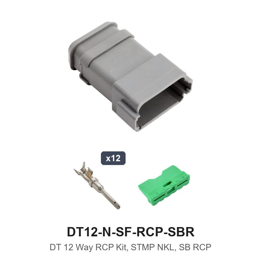DT 12 Way RCP Kit, STMP NKL, SB RCP - DT12-N-SF-RCP-SBR