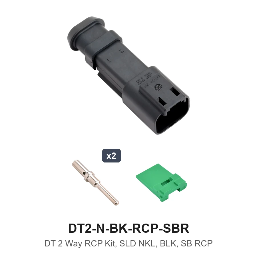 DT 2 Way RCP Kit, SLD NKL, BLK, SB RCP - DT2-N-BK-RCP-SBR