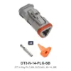 DT 3 Pin Plug Kit Solid 16-14 Plug SB - DT3-N-14-PLG-SB