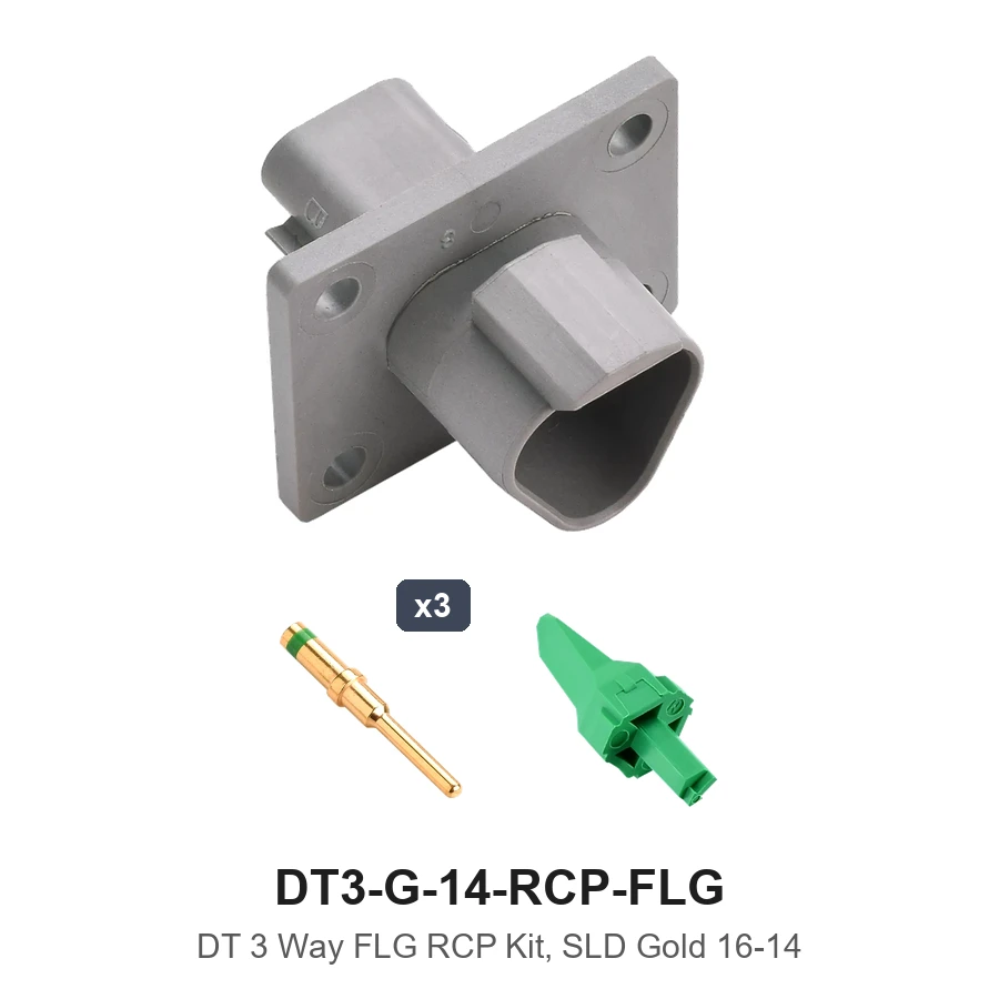 DT 3 Way Flanged Kit Gold 16-14 - DT3-G-14-RCP-FLG