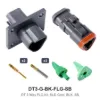 DT 3 Way FLG Kit, SLD Gold, BLK, SB - DT3-G-BK-FLG-SB