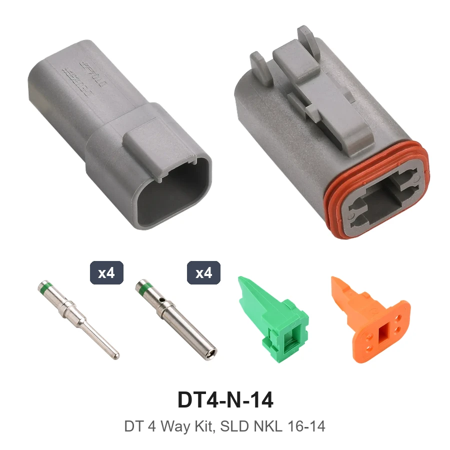 DT 4 Way Kit Solid Nickel 16-14 - DT4-N-14