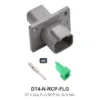 DT 4 Way Flanged Kit Solid Nickel Recep - DT4-N-RCP-FLG
