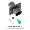 DT 4 Way FLG RCP Kit, SLD NKL, BLK - DT4-N-BK-RCP-FLG