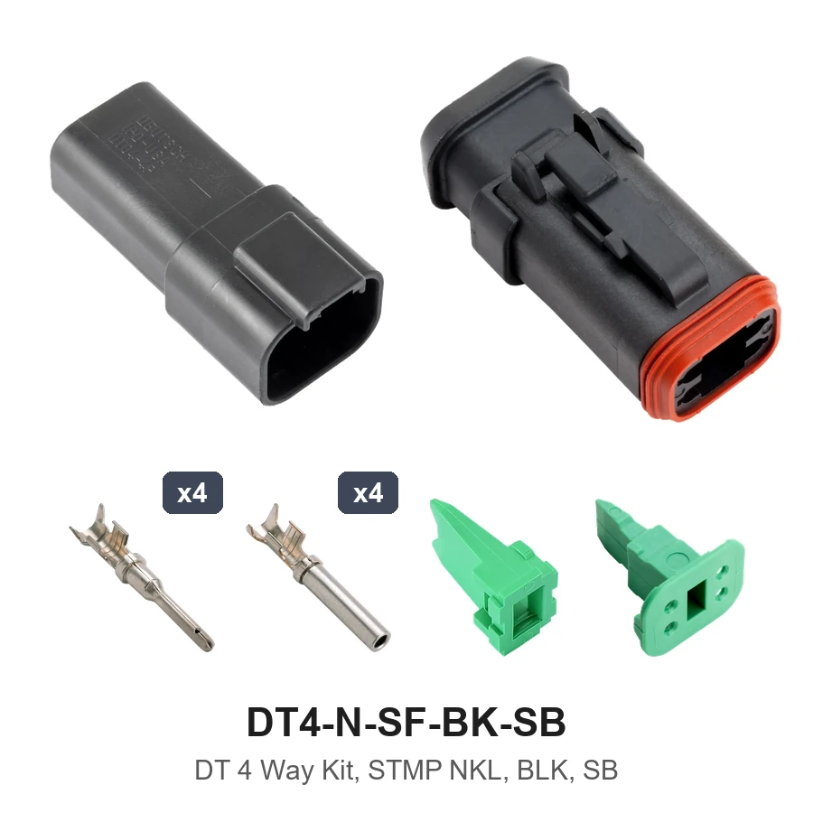 DT 4 Way Kit, STMP NKL, BLK, SB - DT4-N-SF-BK-SB