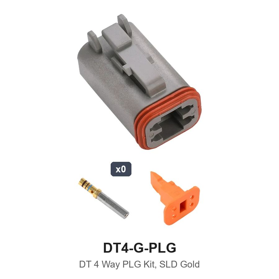 DT 4 Way Plug Kit Solid Gold - DT4-G-PLG