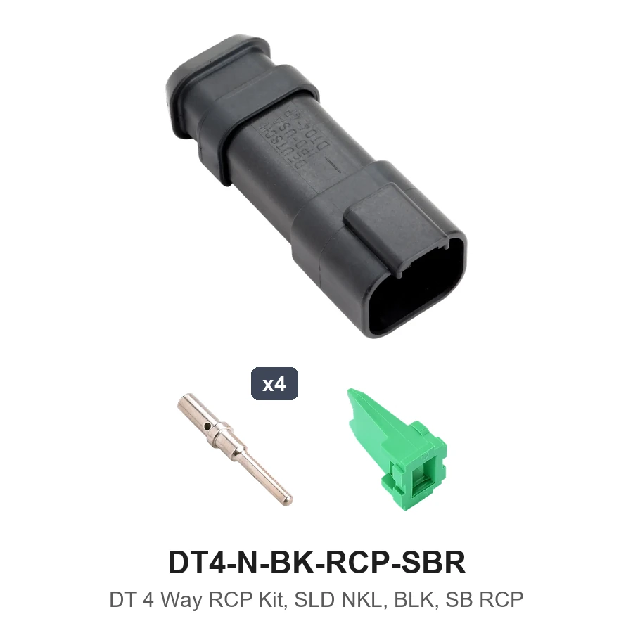 DT 4 Way RCP Kit, SLD NKL, BLK, SB RCP - DT4-N-BK-RCP-SBR