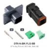 DT 6 Way FLG Kit, SLD NKL, BLK, SB - DT6-N-BK-FLG-SB