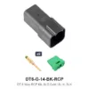 DT 6 Way Kit Solid Gold 16-14 Black Recep - DT6-G-14-BK-RCP