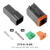DT 6 Way Kit Solid Nickel 16-14 Black - DT6-N-14-BK