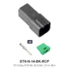 DT 6 WayReceptacle Kit Solid Nickel 16-14 Black - DT6-N-14-BK-RCP