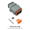 DT 8 Pin Plug Conn Kit Nickel Solid SB - DT8-N-PLG-SB