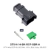 DT 8 Way RCP Kit, SLD NKL 16-14, BLK A-KEY, SB RCP - DT8-N-14-BK-RCP-SBR-A