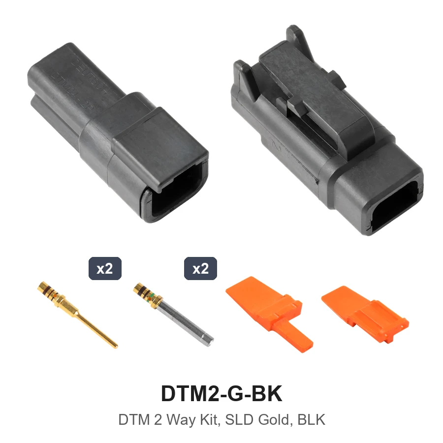 DTM 2 Way Kit Gold Solid Black - DTM2-G-BK